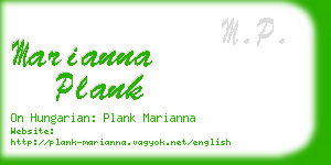 marianna plank business card